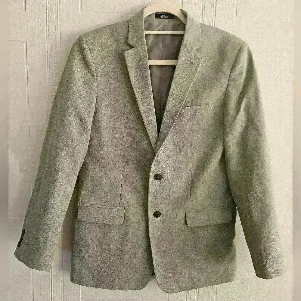 Nautica Gray Single Breasted Fully Lined Blazer Size 18 90s Business Casual EUC